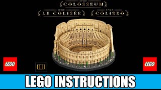 LEGO Instructions Colosseum  10276  LEGO CREATOR EXPERT [upl. by Florine]