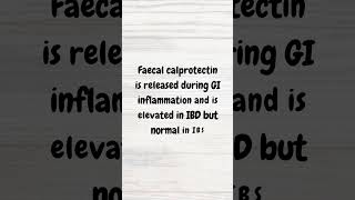 Faecal calprotectin in IBD  MRCP  shorts inflammatoryboweldisease crohns ulcerativecolitis [upl. by Trici]