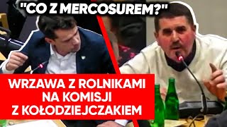 Rolnicy wściekli się na komisji Atakowali Kołodziejczaka Wrzawa ws umowy z Mercosurem [upl. by Suriaj]