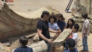 Child Actors Explore the Movie Set  BehindtheScenes Tour [upl. by Attelliw265]