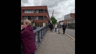 Norwich Station Premier Inn and Bridge over River Wensum [upl. by Esirahc490]