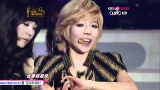 LIVE 繁中字 120119 SNSD  The Boys  第21屆首爾歌謠大賞 [upl. by Pavla]