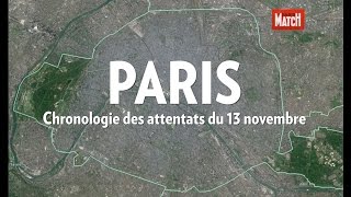 Chronologie des attaques du vendredi 13 novembre à Paris [upl. by Schafer941]