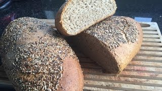 Zuurdesem volkorenbrood Sourdough wholemeal bread [upl. by Akimak]