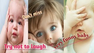 Funny Babies Video 2024try not to laughlaughingmomentsyoutubevideo [upl. by Baese]