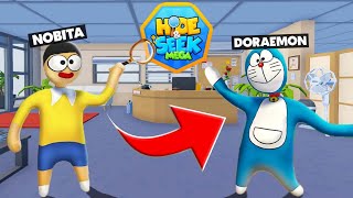 DORAEMON And NOBITA Playing Hide And Seek In Office In HFF [upl. by Aiselad539]