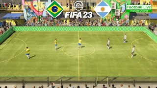 FIFA 23  NeymarJesusRaphinha vs MessiLautaroDybala  Brazil vs Argentina 3x3 Gameplay PC [upl. by Darrelle354]