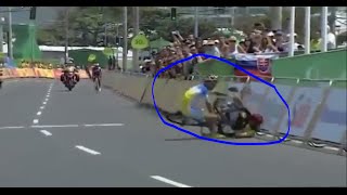 Original Video  Moment Iranian Para cyclist Crashing and Dies in Rio paralympics 2016 [upl. by Fenn]