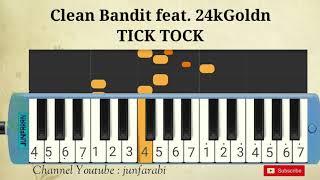 Clean Bandit feat 24kGoldn  TICK TOCK  melodica tutorial [upl. by Aldercy]