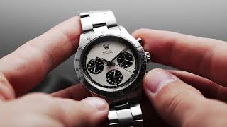 Rolex ref 6262 Cosmograph Daytona Paul Newman Stainless Steel [upl. by Ynots]