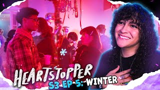 CUTE • LESBIAN REACTS – HEARTSTOPPER – 3x05 “WINTER” • [upl. by Duffy]