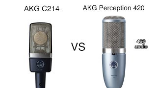 AKG C214 vs AKG Perception 420 Review and Test [upl. by Ayoras]