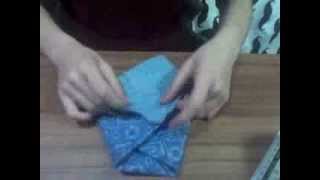 Origami Pouch Bag Quick Demo [upl. by Esme563]