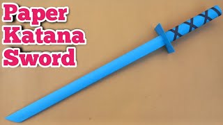 How To Make a Katana Out of Paper  Easy Paper Katana Sword [upl. by Thea532]