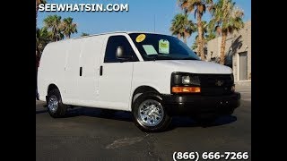 2011 Chevy 1500 Express Cargo Van ONLY 16k Miles  INCREDIBLY Like New  FleetTrucksUSAcom 161188 [upl. by Ahsekram]