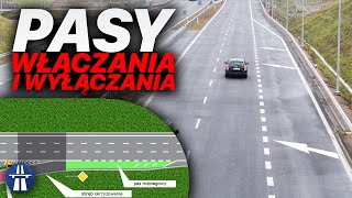 Pasy włączania i wyłączania – czy nie umiemy po nich jeździć czy to wina oznakowania [upl. by Atiuqcaj]