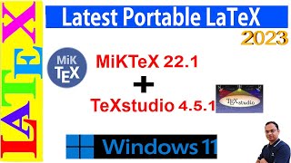 Latest Portable LaTeX 2023 MikTeX and TeXstudio Latex Advanced Tutorial37 [upl. by Ymme490]