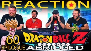 TFS Dragon Ball Z Abridged REACTION Episode 60 Epilogue [upl. by Naujd776]