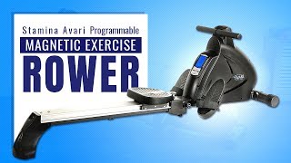 Best Rowing Machine  A Comprehensive Stamina Avari Magnetic Rower Review 2018 analysis [upl. by Pergrim]