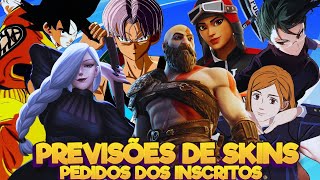 KRATOS NOVAS SKINS JUJUTSU  PREVISÕES FORTNITESKINS LOJA FORTNITEPREVISÕES SKINS FORTNITE  140 [upl. by Ihcalam121]