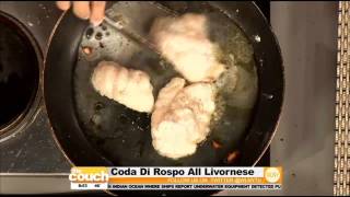 Cooking On The Couch Coda di Rospo Alla Livornese Seared Monkfish [upl. by Bandeen]