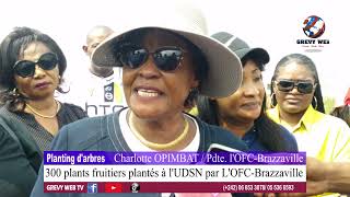 Planting darbres 300 plants fruitiers plantés par LOFCBRAZZAVILLE à lUDSN grevywebtv7831 [upl. by Treblihp]