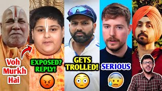 He got BADLY EXPOSED Abhinav Arora REPLY Swami Rambhadracharya ji 😳 Rohit Sharma MrBeast Carry [upl. by Latoye]