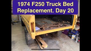 1974 F250 Truck Bed Floor Replacement Day 20 [upl. by Ahter]