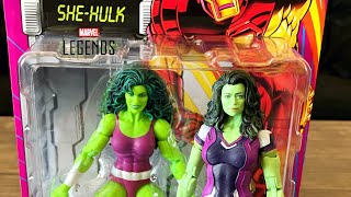 Hasbro Marvel Legends Series Iron Man Animated Retro Wave SheHulk Review [upl. by Susann]