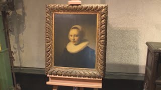 Rare Rembrandt painting sells for more than a million dollars [upl. by Ecinnaj]