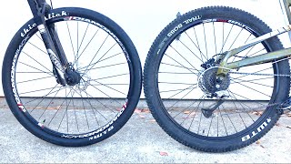 Slick Road Tires On A Mountain Bike [upl. by Kcirej]