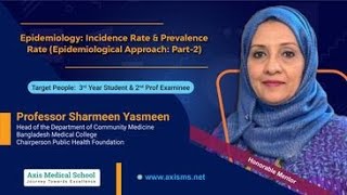 Community Medicine Epidemiology Incidence Rate amp Prevalence RateEpidemiological Approach Part2 [upl. by Anneuq]