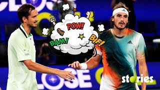 Daniil Medvedev vs Stefanos Tsitsipas • FIGHT on court [upl. by Jerrold]