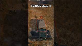 FV4005 Stage II dances with enemy Artillery World of Tanks wot shorts [upl. by Yznel]