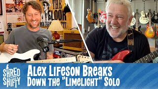 Alex Lifeson Talks Rush’s “Limelight”and Teaches Its Haunting Legendary Solo  Shred with Shifty [upl. by Lewellen]