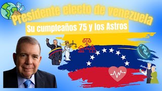 Retorno solar o cumpleaños del Presidente electo de venezuela2024 Edmundo González Urrutia [upl. by Retsam]