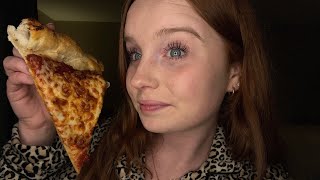 ASMR Pizza Mukbang  eat dinner with me 🍕 [upl. by Solis382]