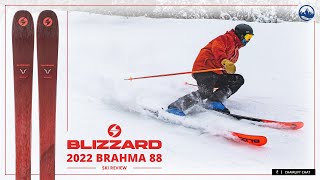 20212022 Blizzard Brahma 88 Ski Review with SkiEssentialscom [upl. by Sirhc]