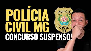 Concurso da Polícia Civil de Minas Gerais Suspenso Saiba o Que Aconteceu [upl. by Nawotna]