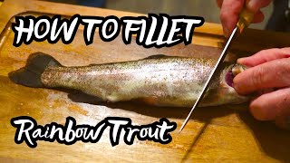 HOW TO Fillet Rainbow Trout  Quickly amp Easily  NO BONES [upl. by Leahcimauhsoj241]