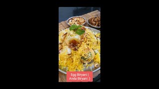 Egg Biryani  Anda Biryani  अंडा बिर्याणी  Shorts Madhurasrecipe [upl. by Itsirc]