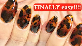 TORTOISESHELL NAIL ART TUTORIAL [upl. by Haceber403]