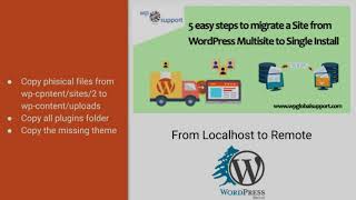 From Multisite to Standalone Wordpress Migration [upl. by Borries]