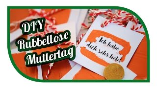 Rubbellose selber machen 🔖 Geschenkideen für Muttertag 🔖 basteln DIY 🔖 Muttertag [upl. by Eerolam]