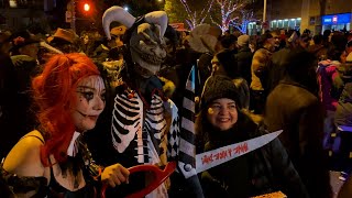 Halloween Street Party on Church 2023 Recap  The Village  Toronto Ontario Canada [upl. by Leinadnhoj]