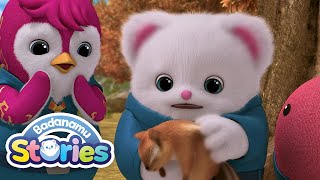 S1 EP29 Sneezy the Sneezing Squirrel l Badanamu Stories l Nursery Rhymes amp Kids Songs [upl. by Akenaj892]