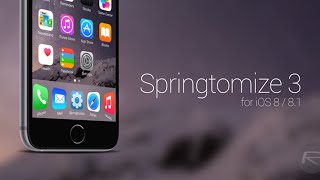 SpringTomize3  Personnaliser iphone Jailbreaké sous lIOS 8 Gratuitement [upl. by Nevil]