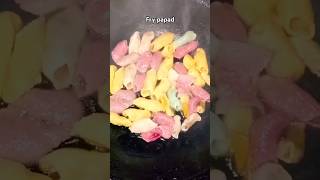 Fried papad 5 sec Recipe Crispy papad  how to make papad fry  Evening snacks  shorts [upl. by Constancy597]