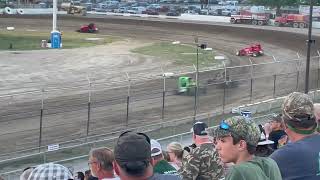 Wisconsin Wingless Feature Race at Wilmot Raceway Saturday 6242023 [upl. by Norehs635]