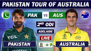 PAKISTAN vs AUSTRALIA 2nd ODI Match LIVE COMMENTARY  PAK vs AUS ODI MATCH LIVE [upl. by Sedecrem]